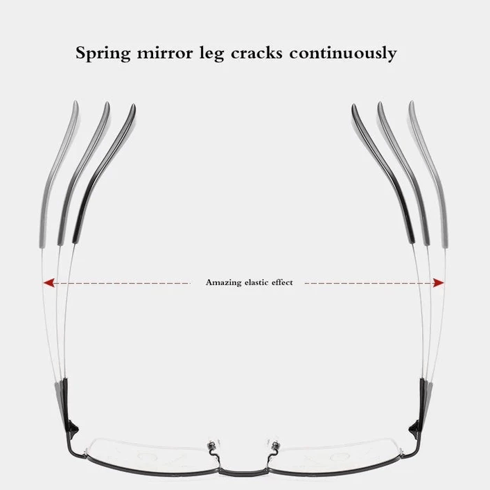 Titanium Dual-Use Reading Glasses, Near and Distance
