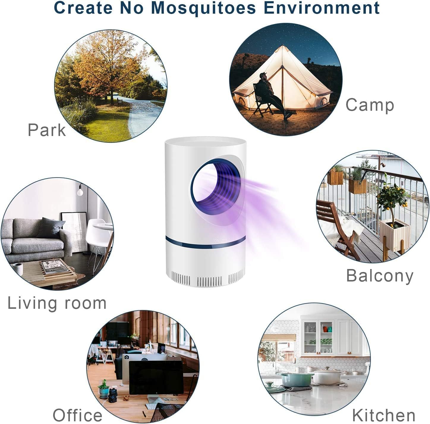 UV Light Mosquito & Fly Trap - Indoor/Outdoor