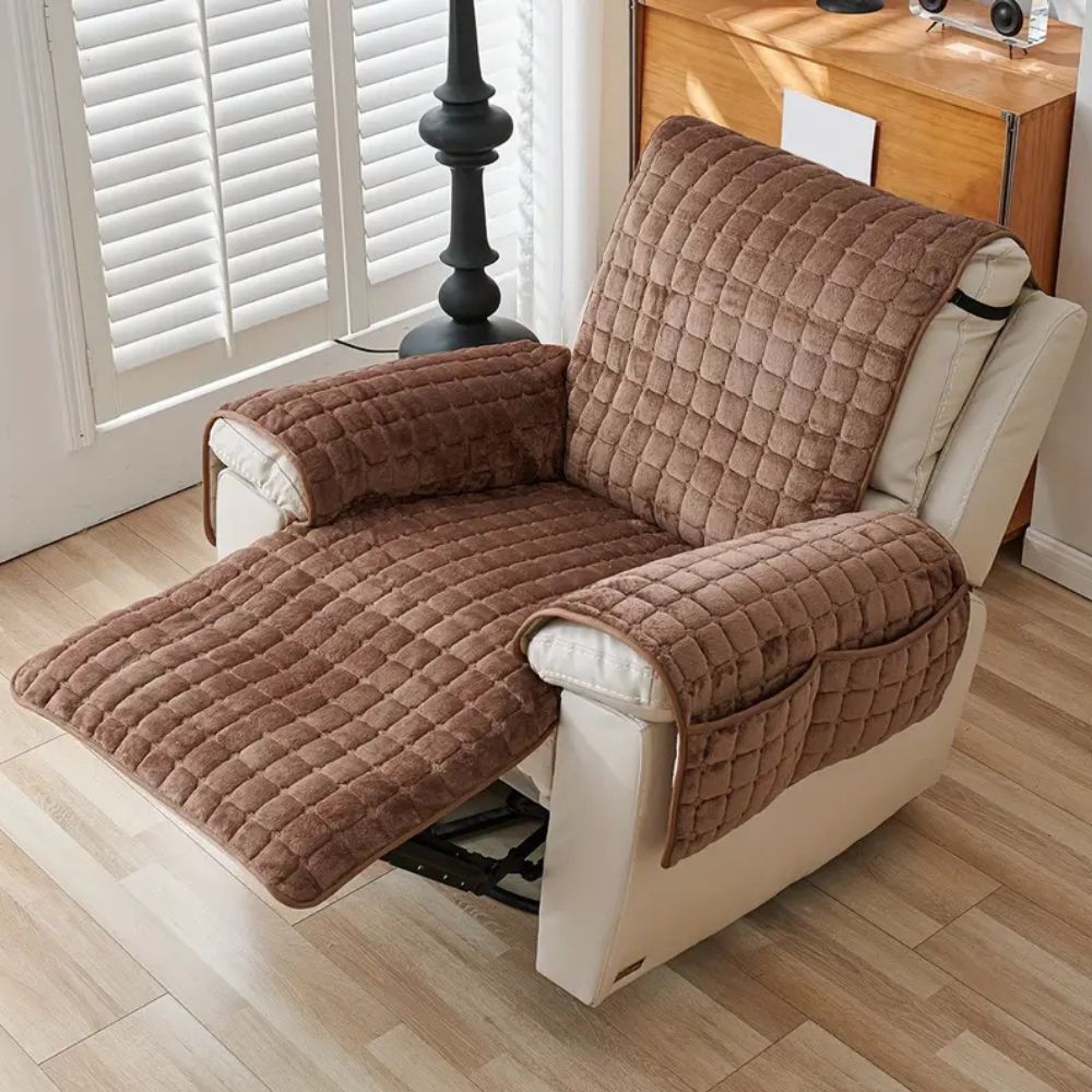 Quilted Recliner Cover - Pet-Friendly Non-Slip Protector