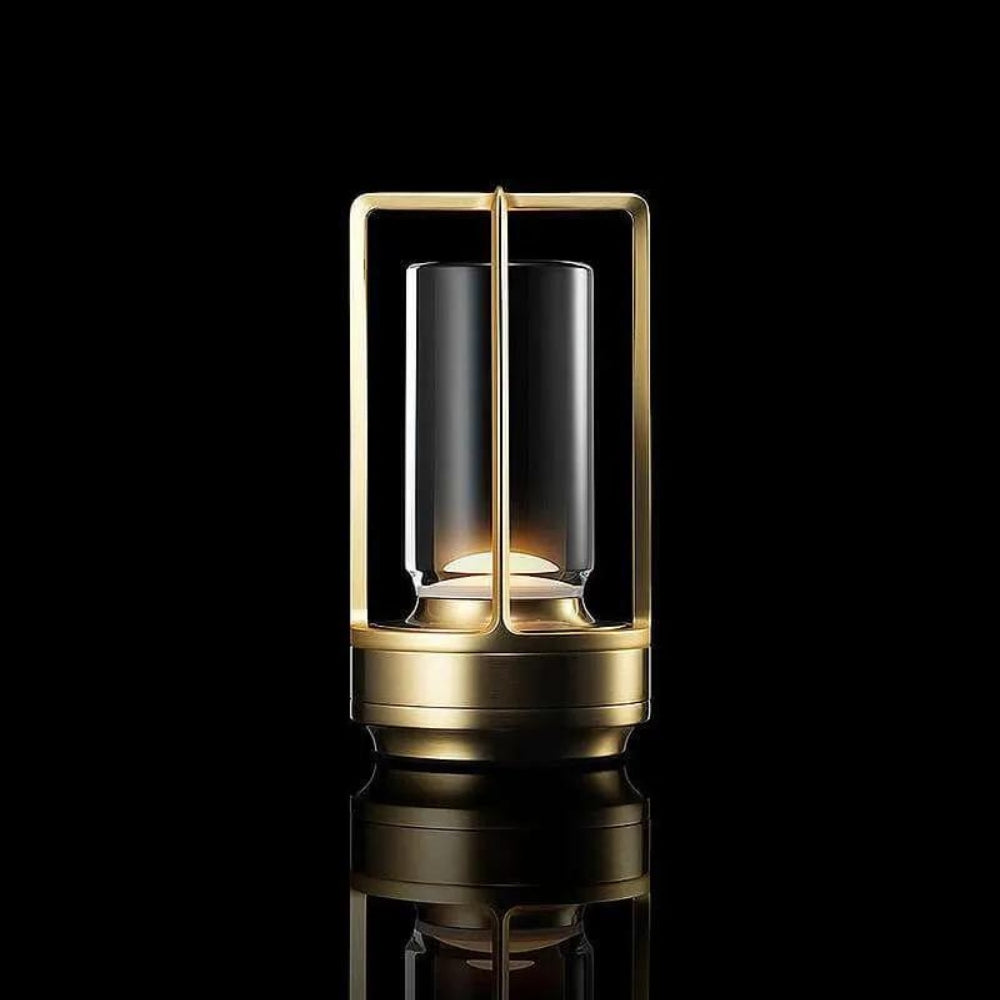 Nordic Crystal Table Lantern - Cordless Rechargeable LED Lamp