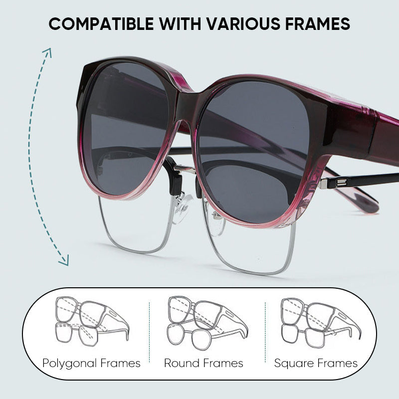 Polarised Fit-Over Sunglasses for Prescription Glasses Wearers