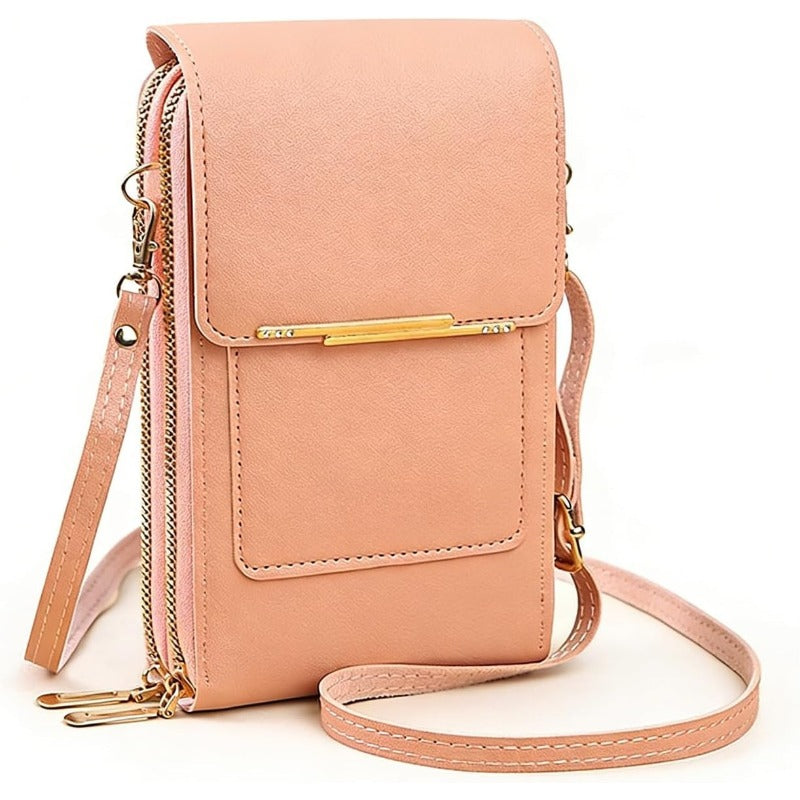 RFID Anti-Theft Crossbody Phone Wallet, Fits 6.7" Phones