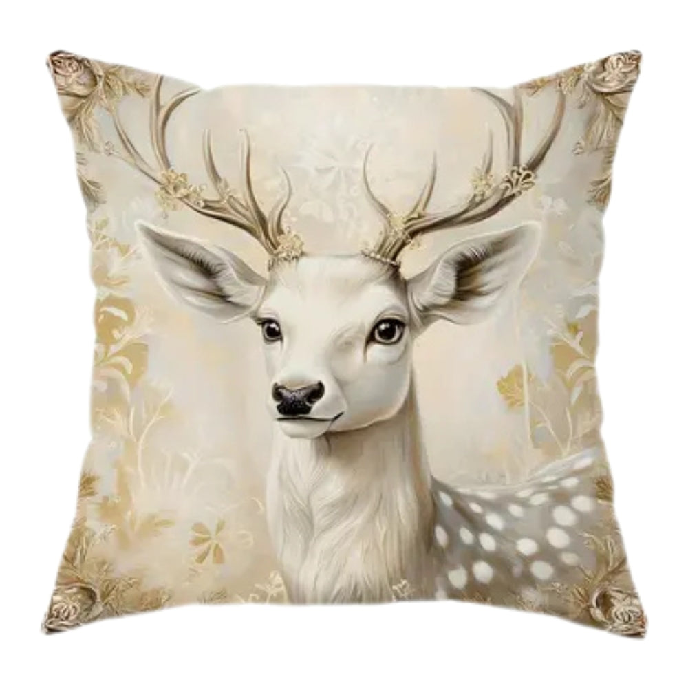 Golden Velvet Christmas Cushion Covers - Festive Home Decor