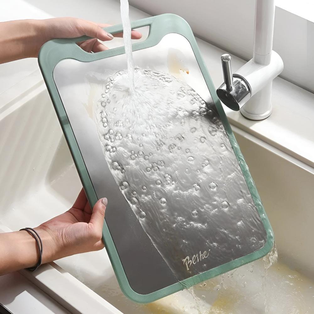 Double-Sided Stainless Steel Chopping Board