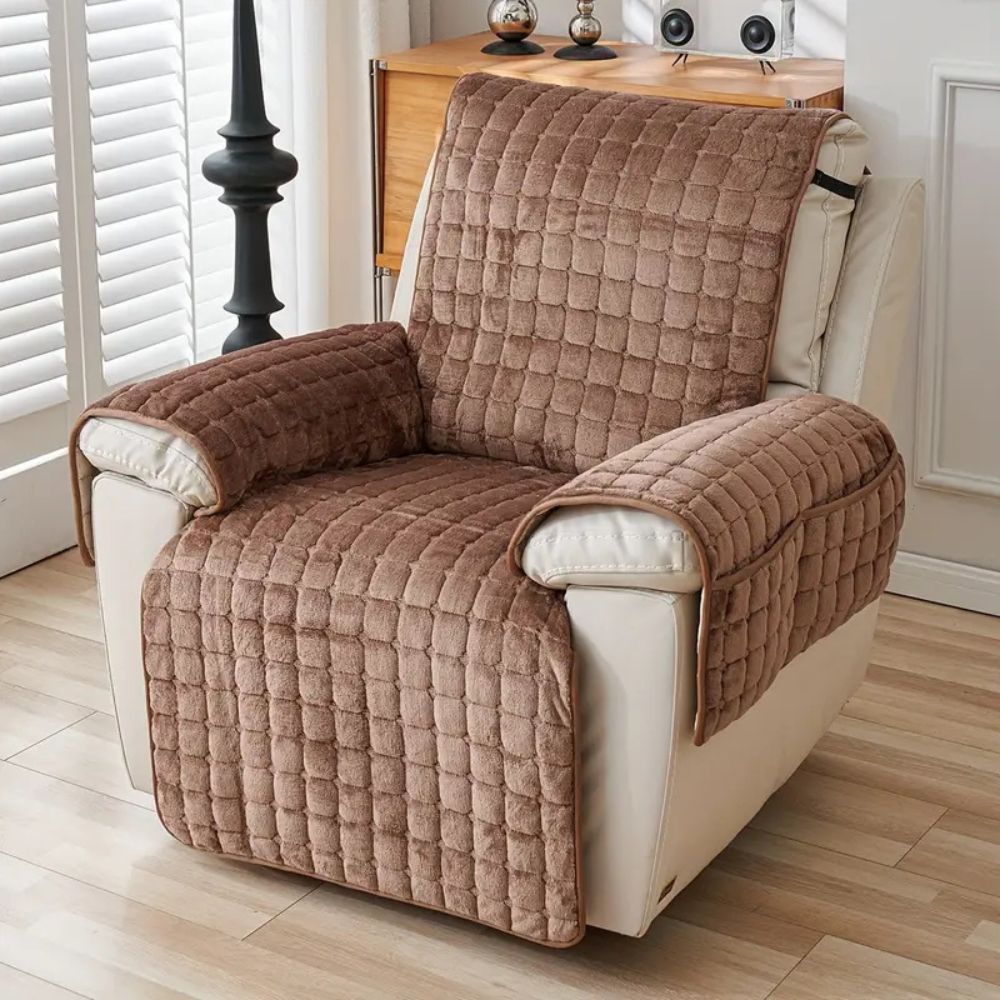Quilted Recliner Cover - Pet-Friendly Non-Slip Protector