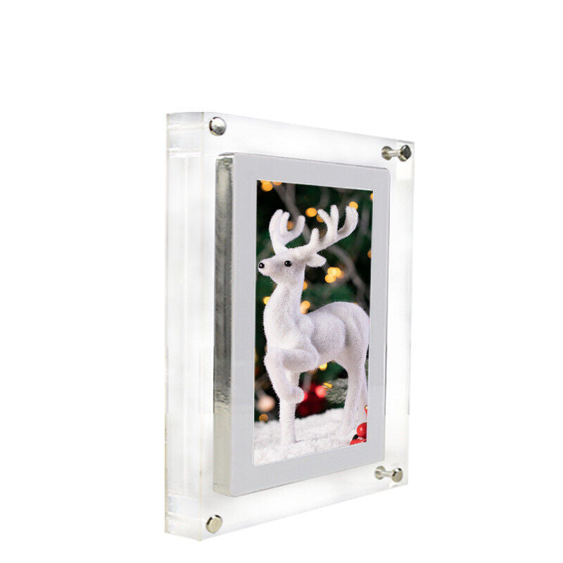 Acrylic Digital Photo Frame - Clear Modern Display