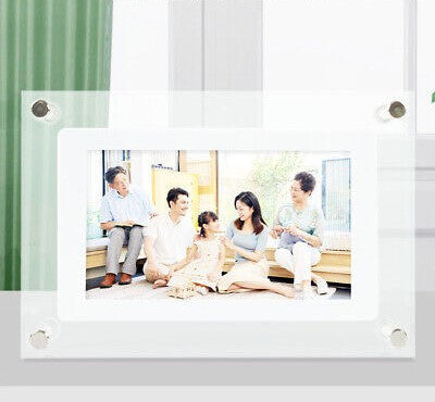 Acrylic Digital Photo Frame - Clear Modern Display