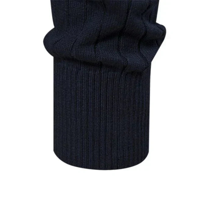 Men's Quarter-Zip Sweater | Ribbed Knit Classic Design