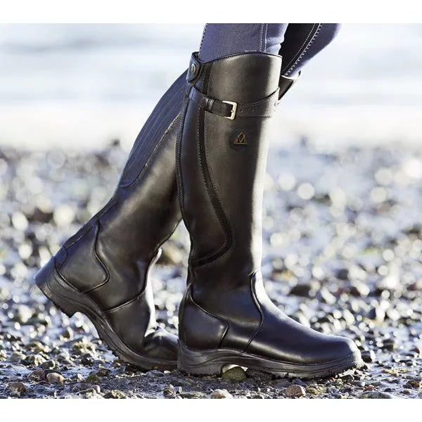 Waterproof Leather Winter Riding Boots - Warm & Stable