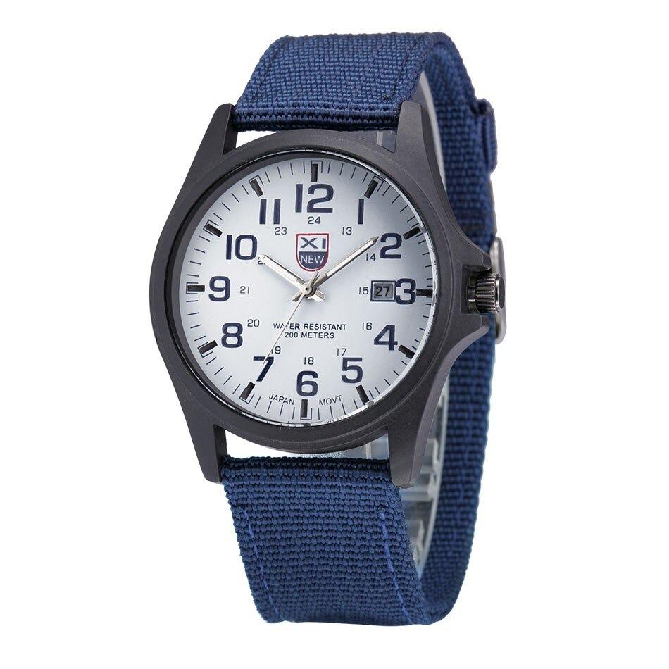Tactical Men's Watch – Waterproof 50m, Shock-Resistant, Night Light