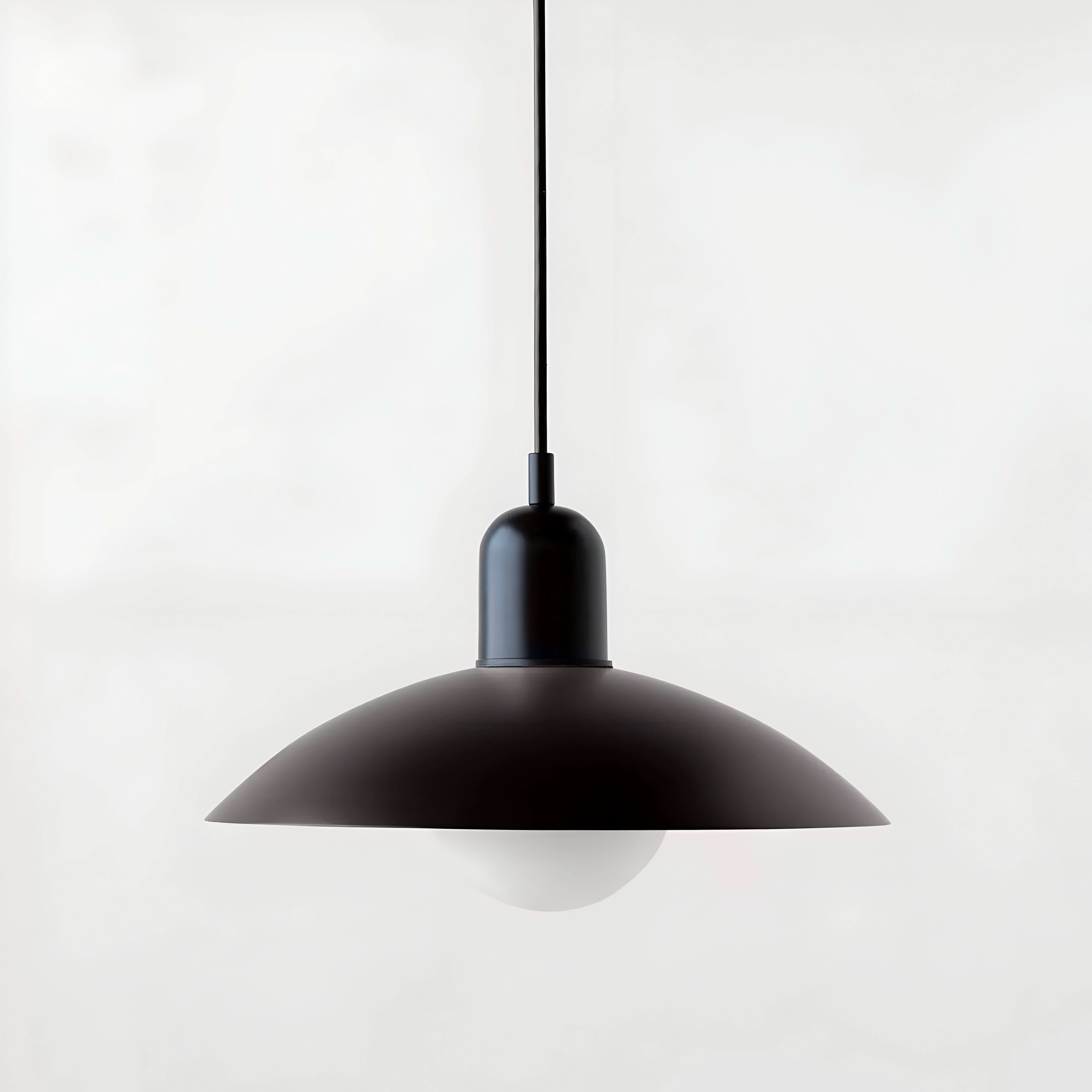 Modern Macaron Bauhaus Pendant Light, Iron Shade