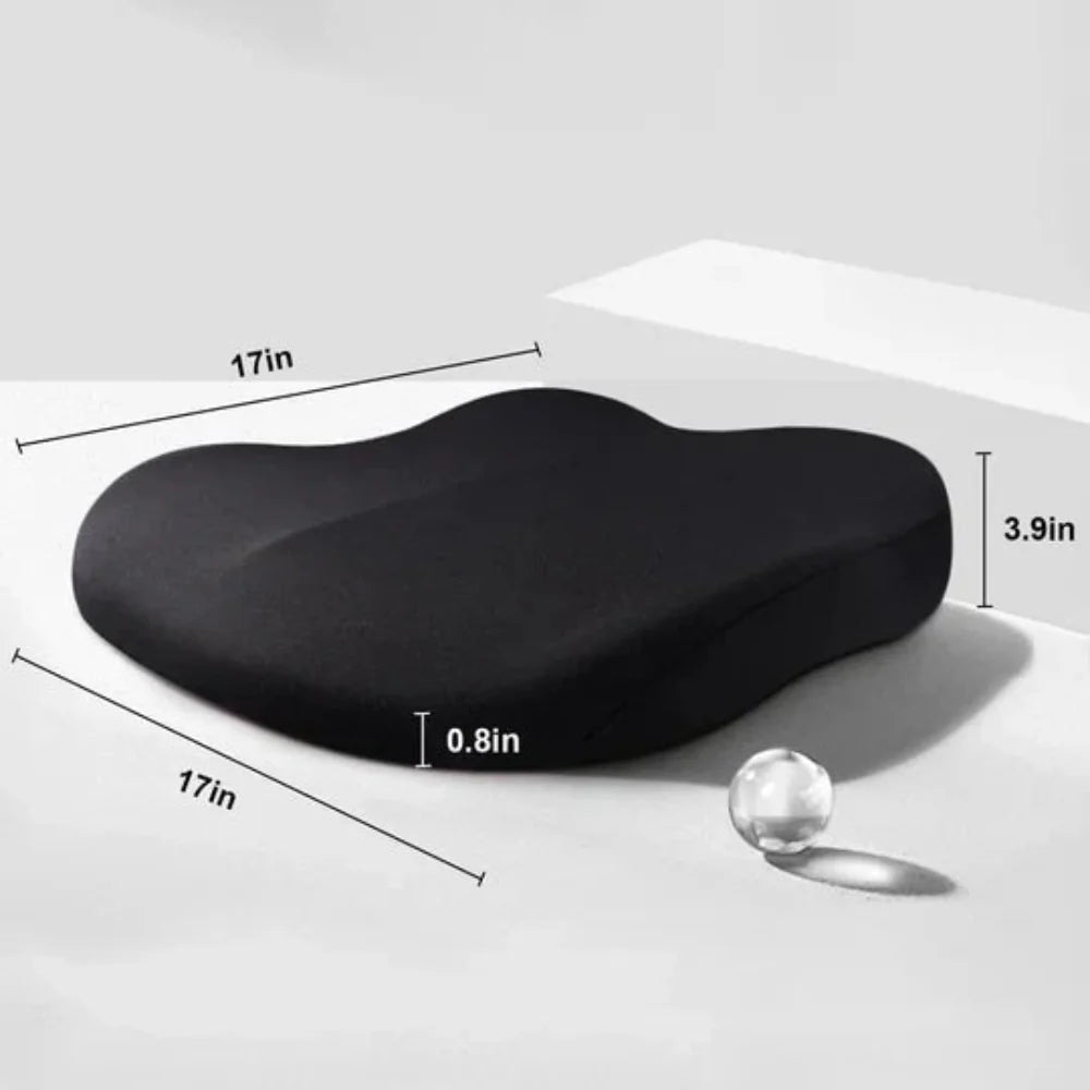 Memory Foam Car Seat Cushion - Ergonomic Support & Non-Slip Base
