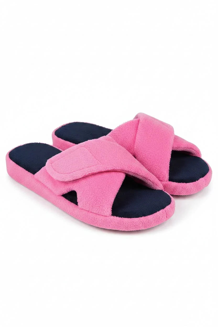 Adjustable Open Toe Comfort Slippers