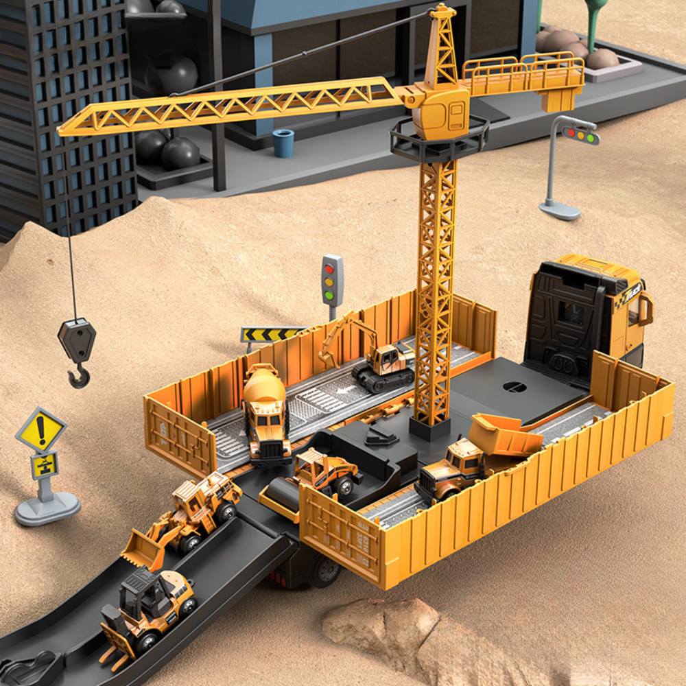 Construction Crane Truck Playset - Sound & Light