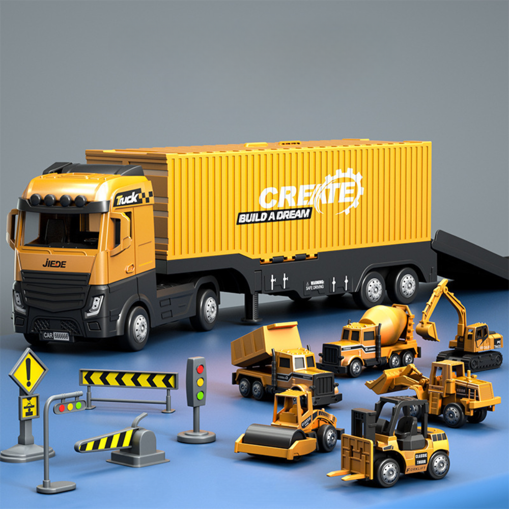 Construction Crane Truck Playset - Sound & Light