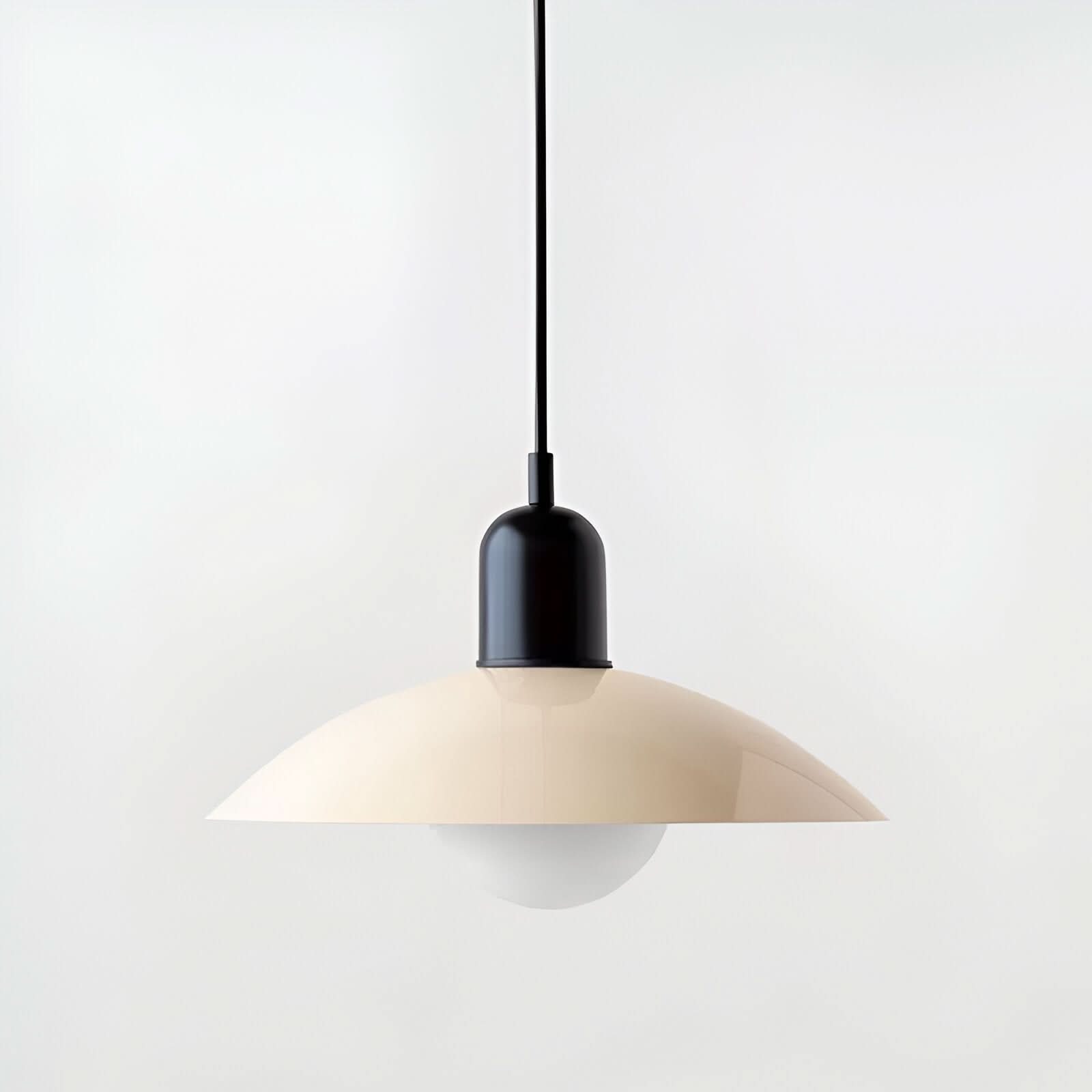 Modern Macaron Bauhaus Pendant Light, Iron Shade