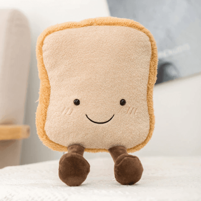 Soft Food-Themed Plush Toy - Bread, Pretzel & Croissant