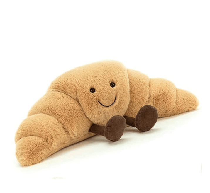 Soft Food-Themed Plush Toy - Bread, Pretzel & Croissant