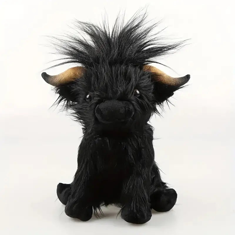 Highland Cow Plush Toy - Soft Stuffed Animal, 25cm
