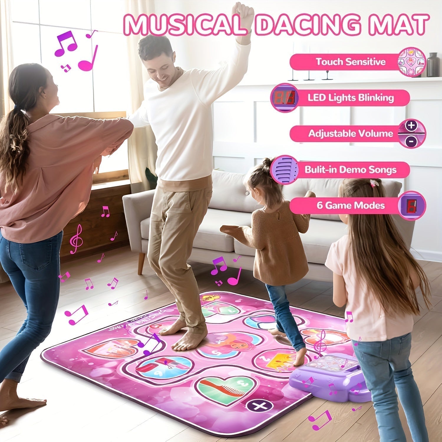 Interactive Musical Dance Mat for Girls with Scoring Function