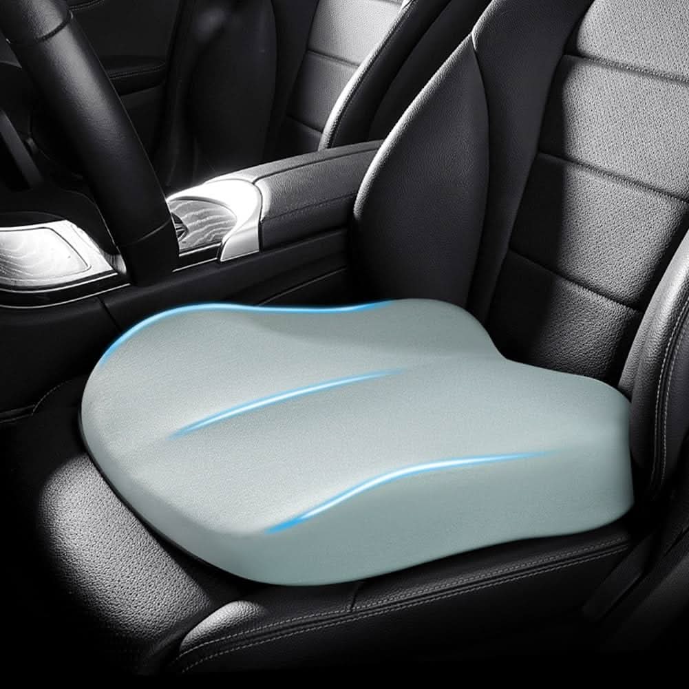 Ergonomic Memory Foam Car Seat Cushion - Comfort Booster