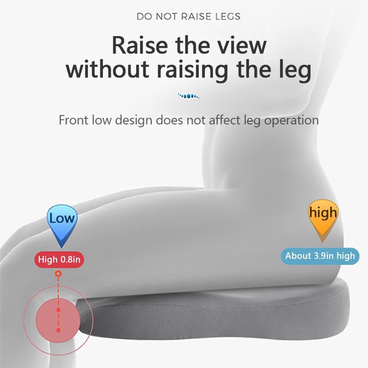 Ergonomic Memory Foam Car Seat Cushion - Comfort Booster