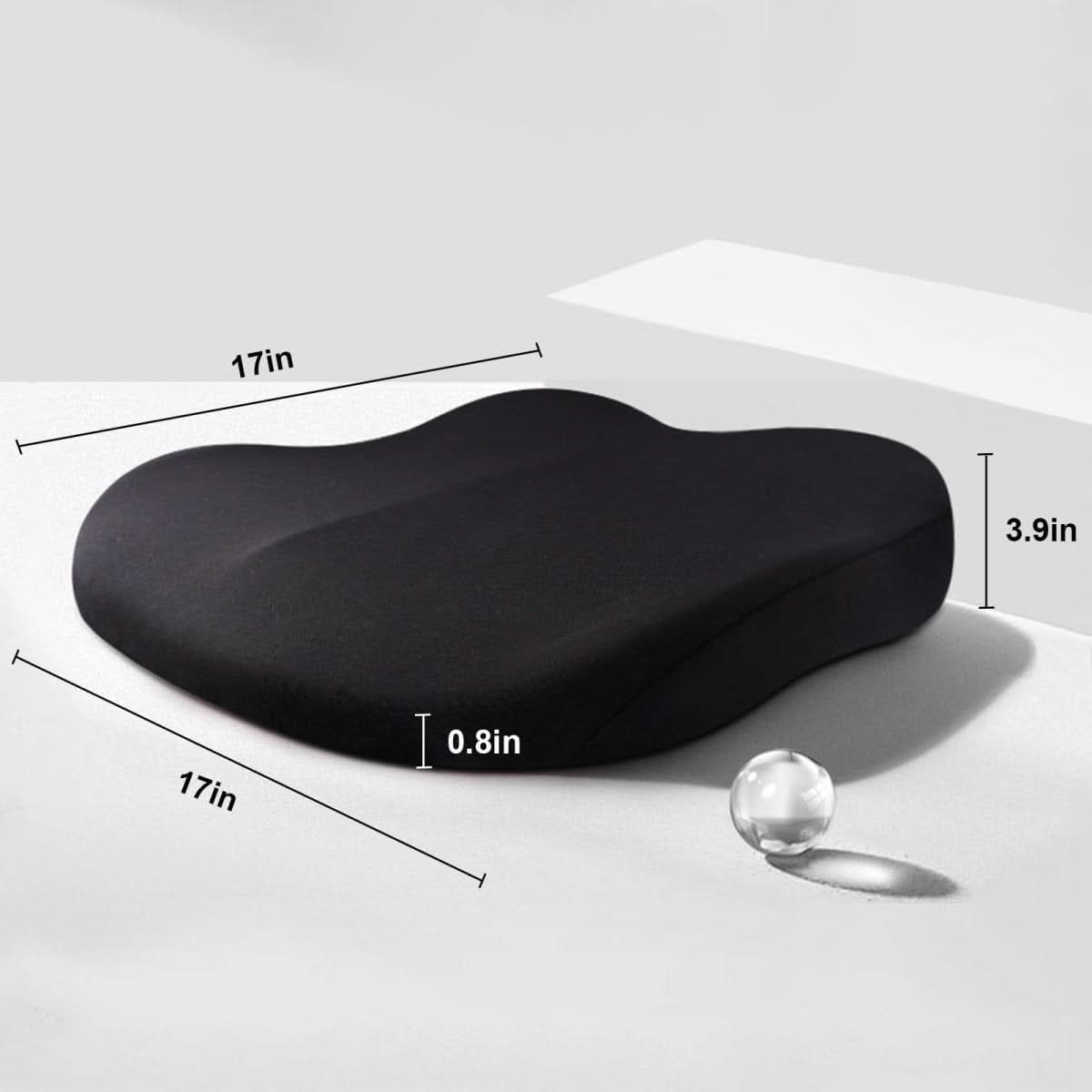 Ergonomic Memory Foam Car Seat Cushion - Comfort Booster