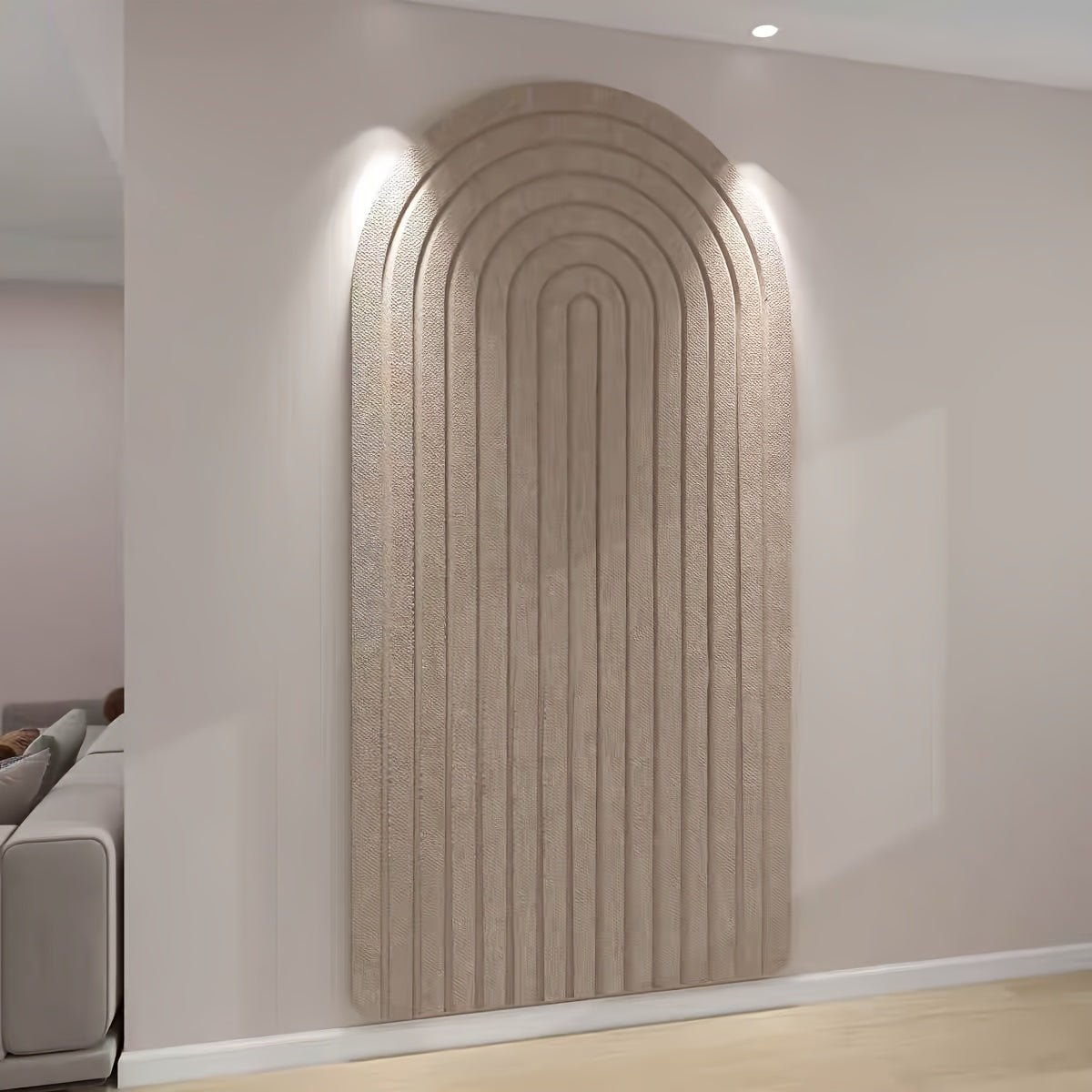 Curved Felt Pinboard, Modern Arch Wall Organizer
