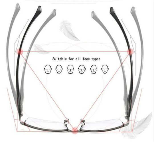 Progressive Multifocal Glasses with Blue Light and Anti-Glare Coating