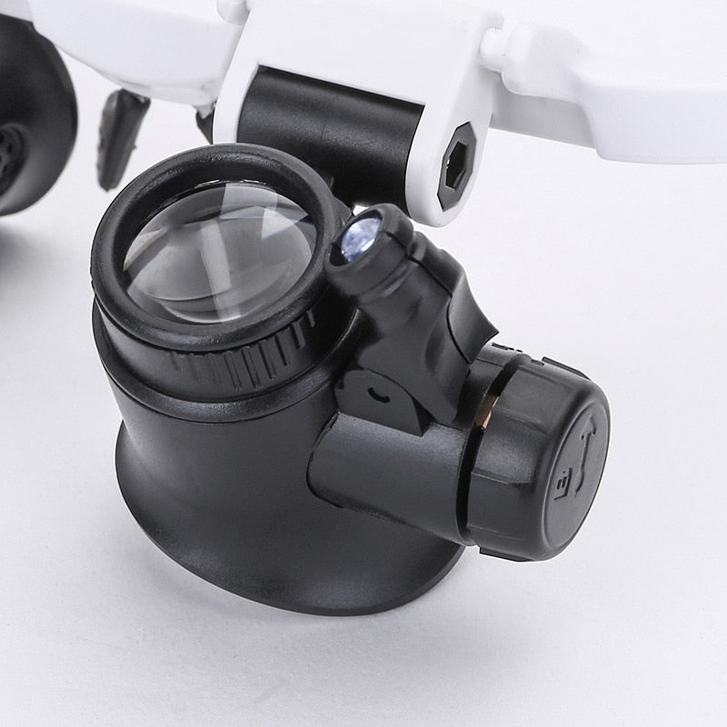 LED Magnifying Glasses - 3-Level Adjustable Magnification