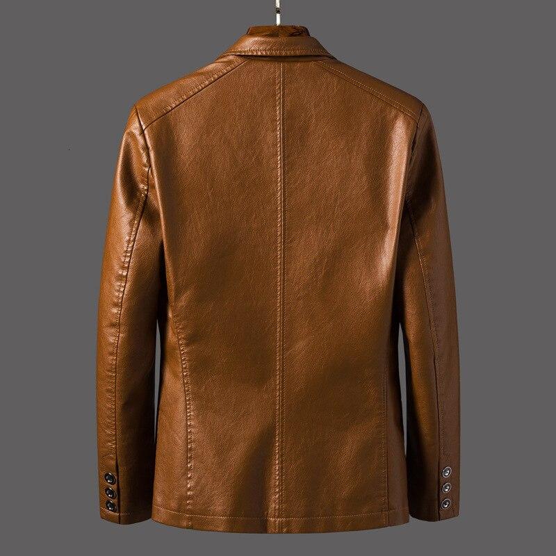 Men's Premium Lambskin Leather Blazer, Modern Cut