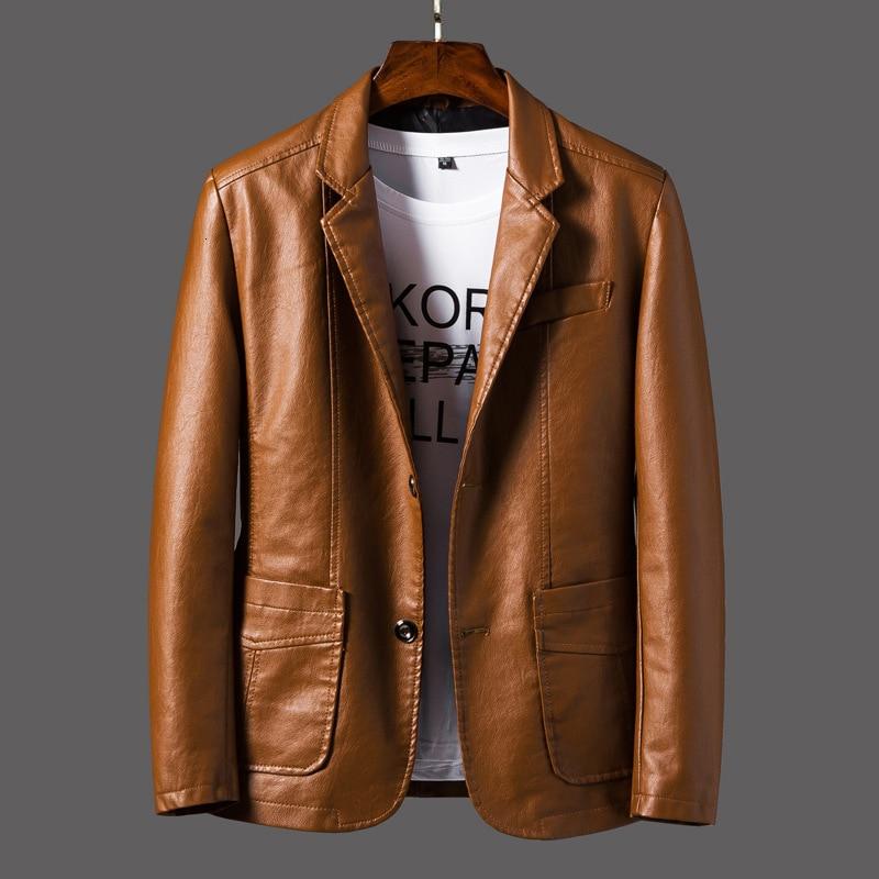 Men's Premium Lambskin Leather Blazer, Modern Cut