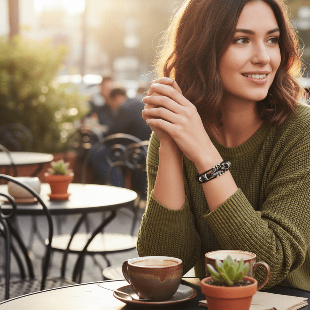 Leather Guitar Bracelet - Music-Inspired Accessory