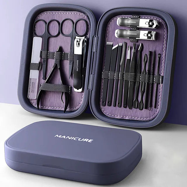 LuxNails Professional Manicure & Pedicure Set, 18pc