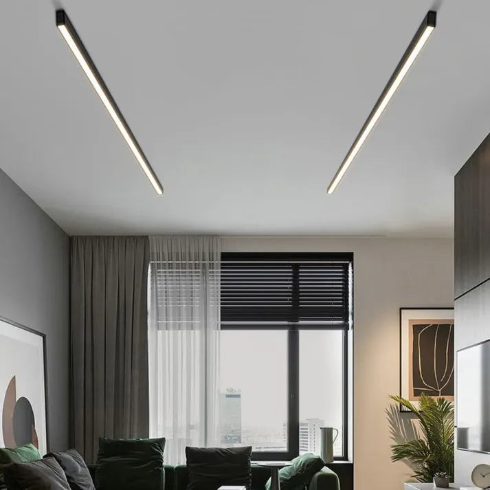 Modern LED Ceiling Light - Linear Flush Mount Fixture