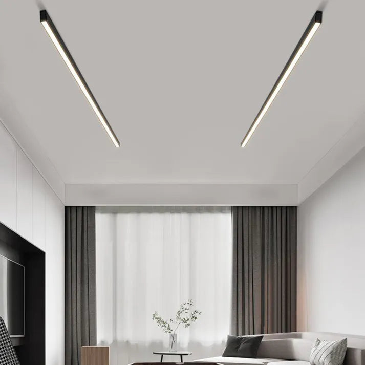 Modern LED Ceiling Light - Linear Flush Mount Fixture