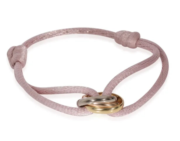 Minimalist Cord Bracelet with Rose Gold Infinity Charm