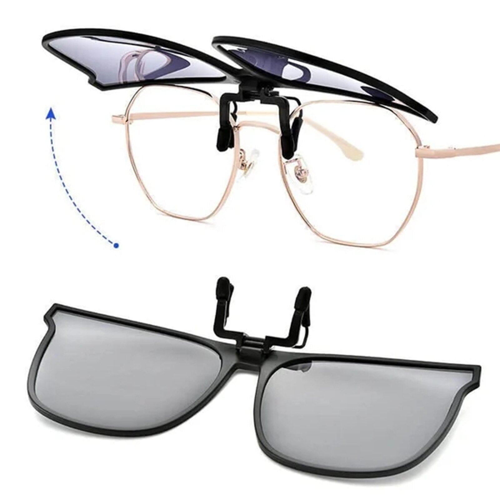 Clip-On Polarized Sunglasses - Lightweight UV400 Protection