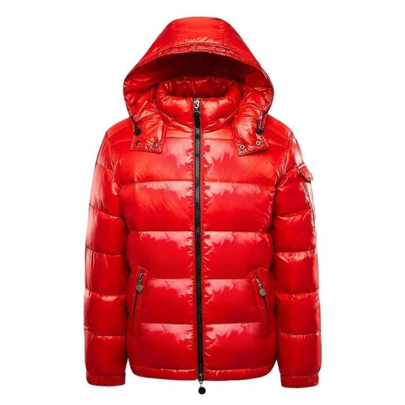 Winter Down Puffer Jacket - Water-Repellent Quilted Coat