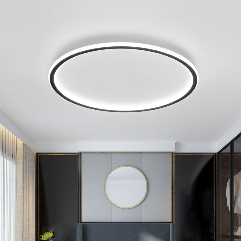 Scandinavian Round LED Ceiling Light - Modern Design