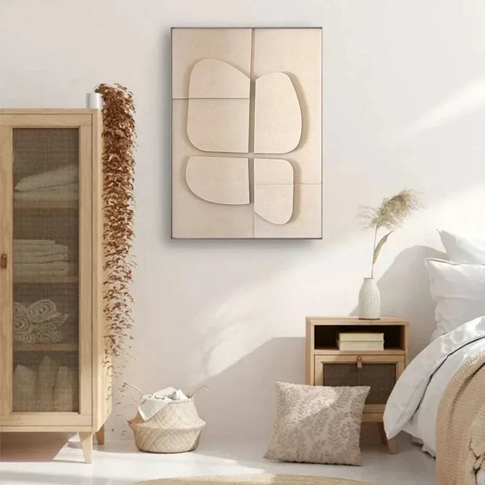Minimalist Abstract 3D Geometric Canvas Wall Art