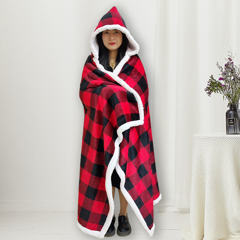 Women's Hooded Fleece Blanket