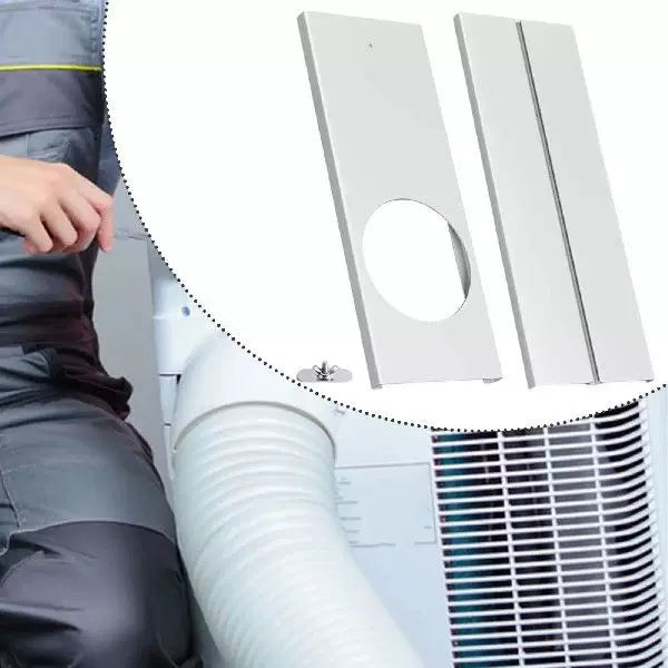 Universal Portable AC Window Vent Plate Adapter