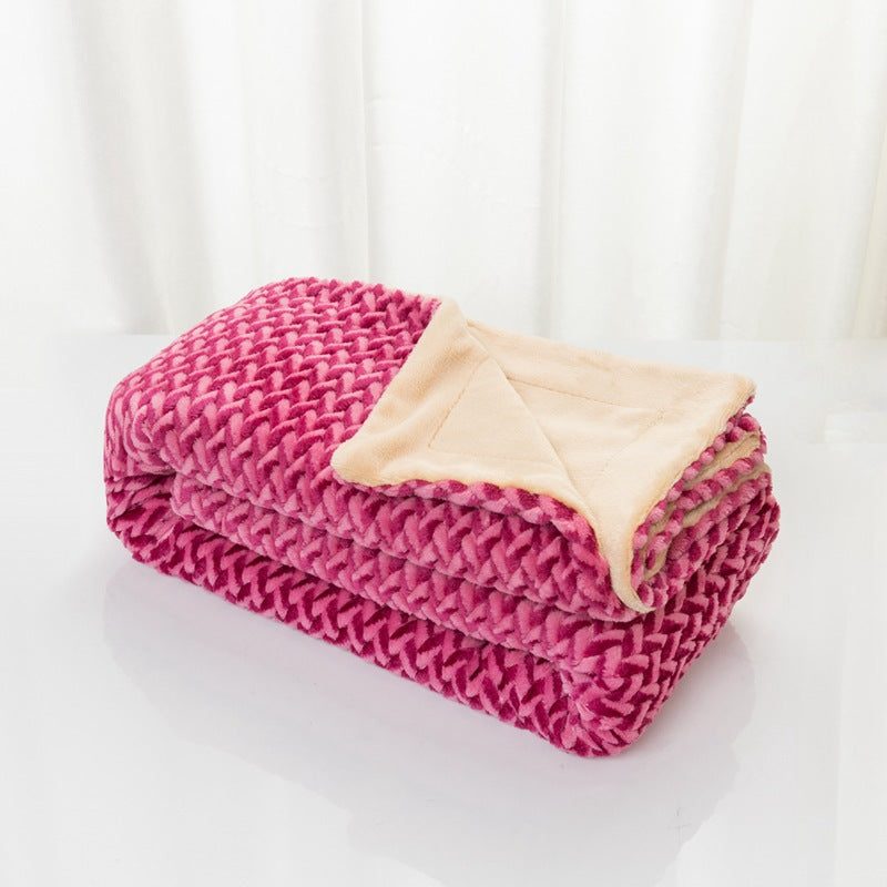 Women's Soft Cozy Microfiber Blanket - Reversible Design