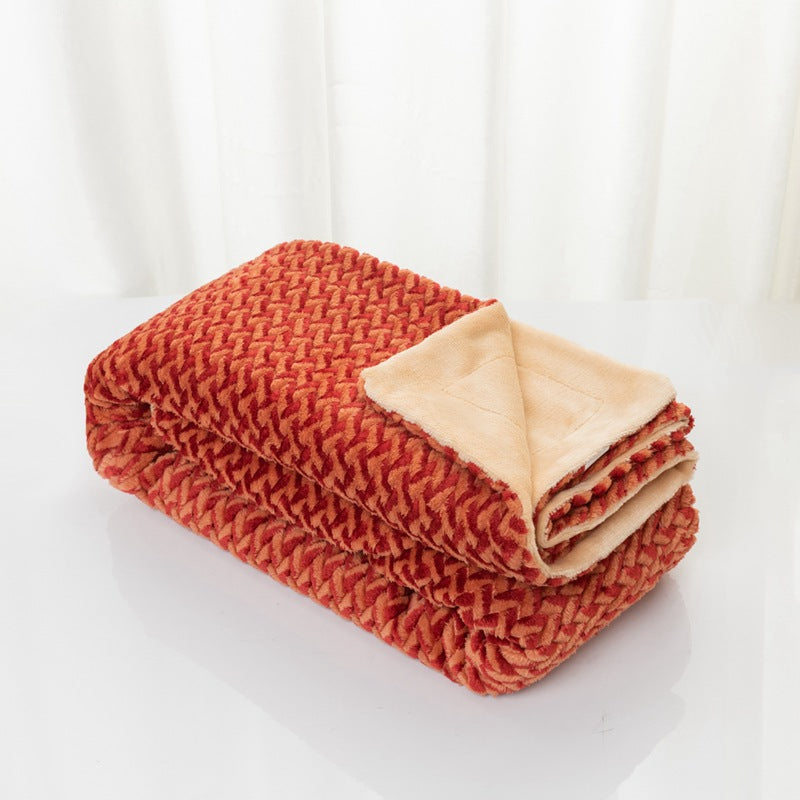 Women's Soft Cozy Microfiber Blanket - Reversible Design