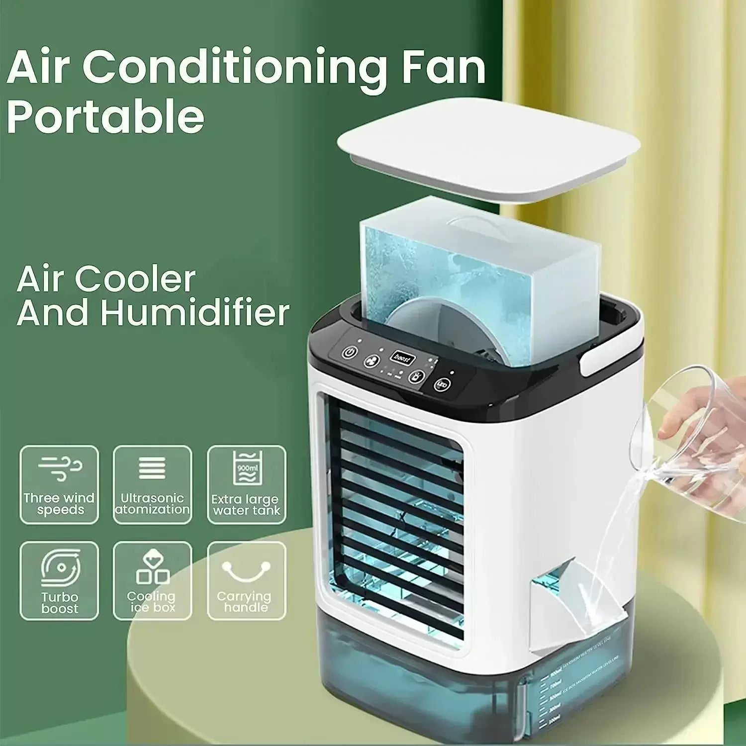 Portable Ultrasonic Desktop Cooler & Humidifier