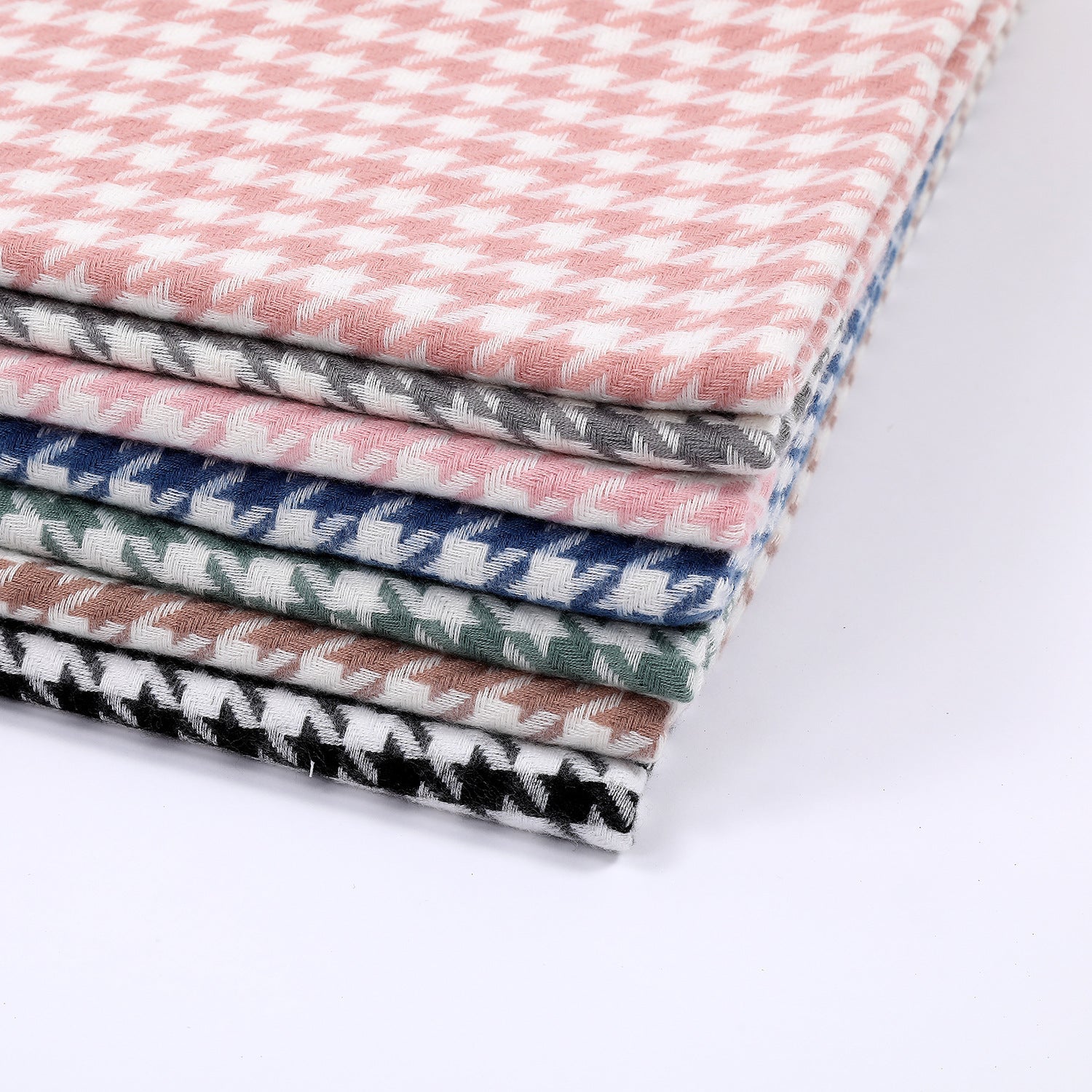 Ladies Houndstooth Print Scarf - Elegant Everyday Accessory