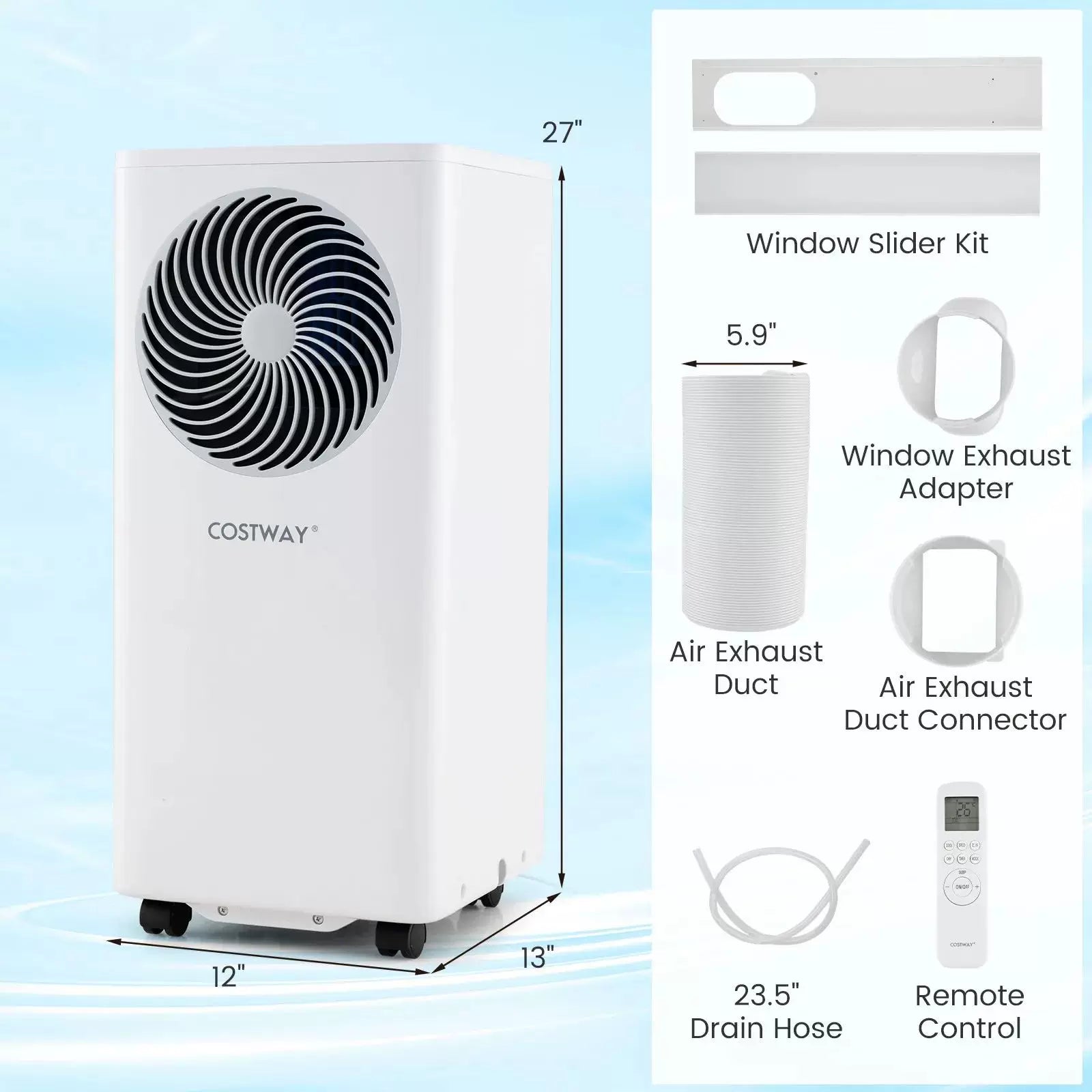 Portable Air Conditioning Tower with Remote & Dehumidifier