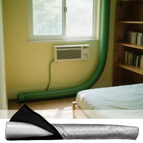 Flexible Insulated Refrigerant Line Cover with Thermal Barrier