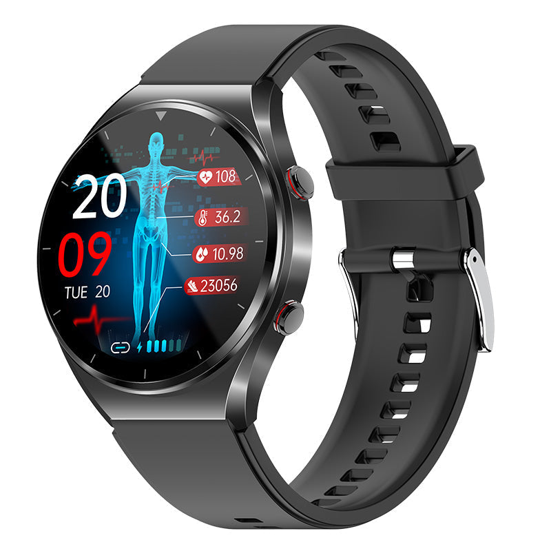 Smart Health Watch with Heart Rate, ECG-Style and Wellness Tracking